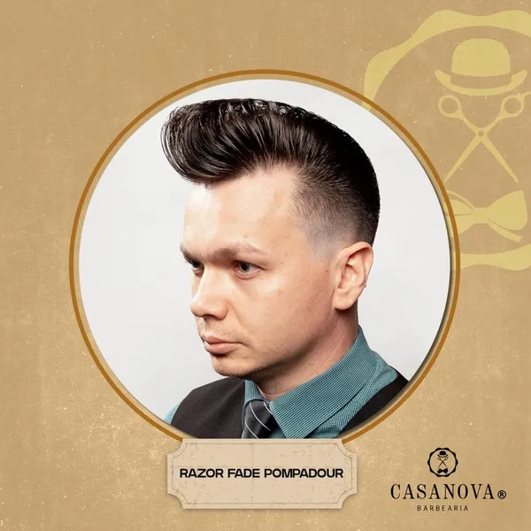 Razor Fade Pompadour