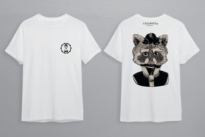 Camiseta Guaxinim Branca